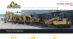 Desktop Screenshot of excavationjfcaron.com