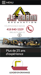 Mobile Screenshot of excavationjfcaron.com